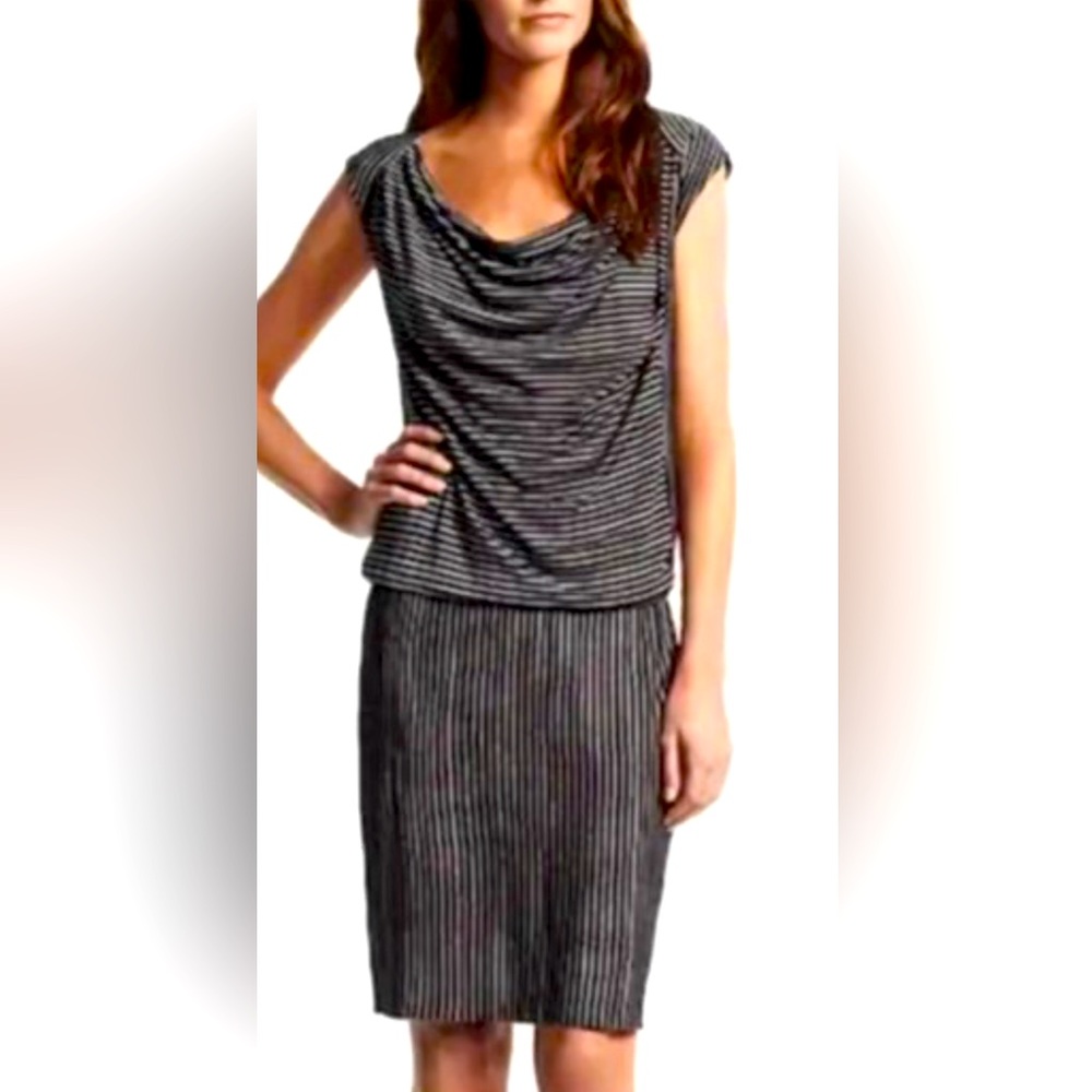 Derek Lam for Nation alternate stripe midi dress SM